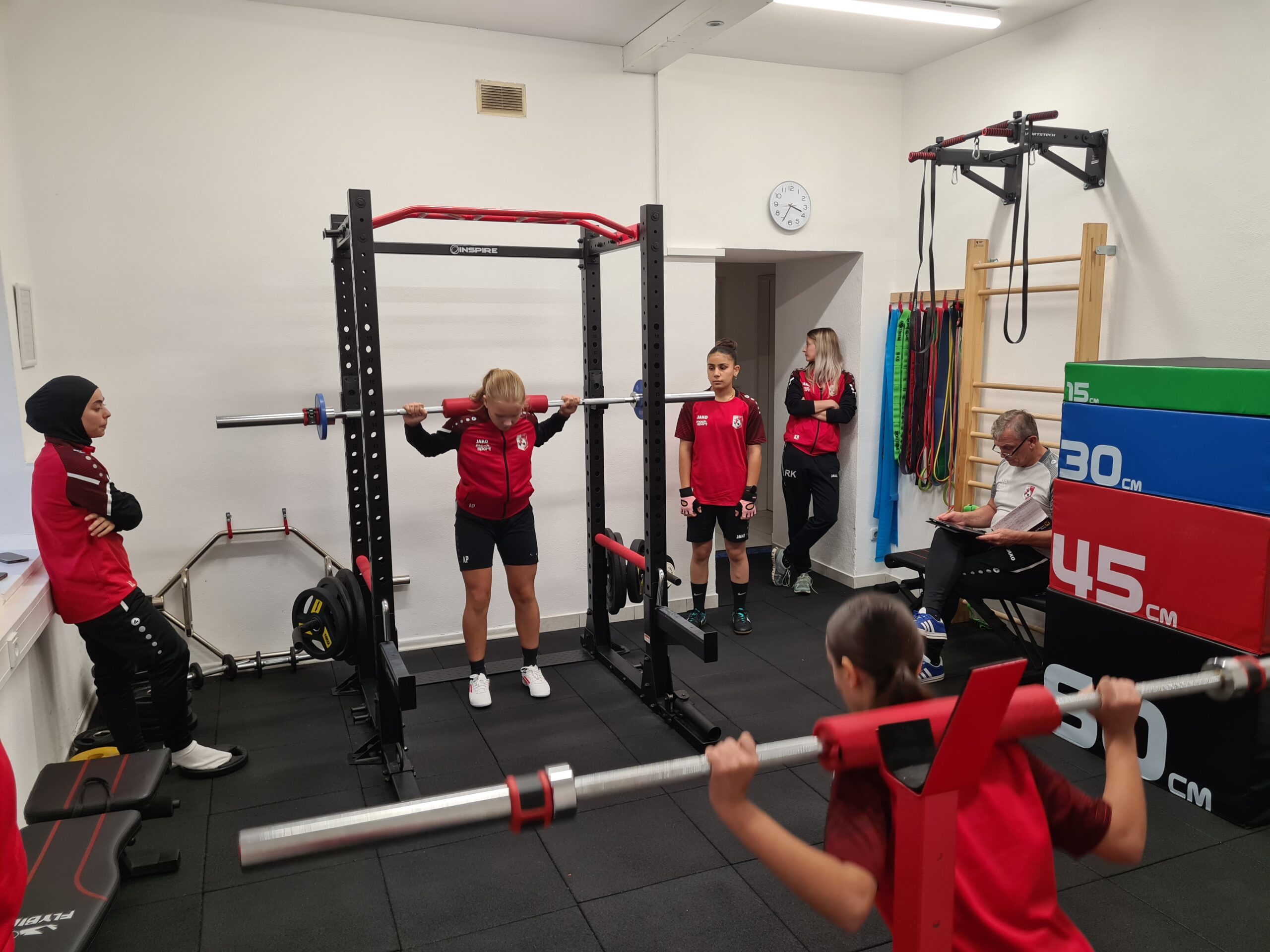 Foto vom Athletikraum der FC Perg Ladies